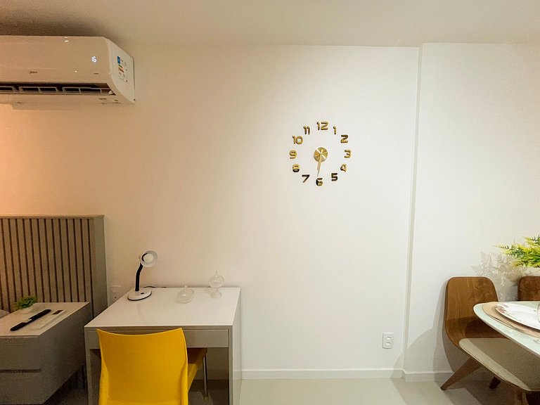 Estudio novíssimo + piscina panorâmica!