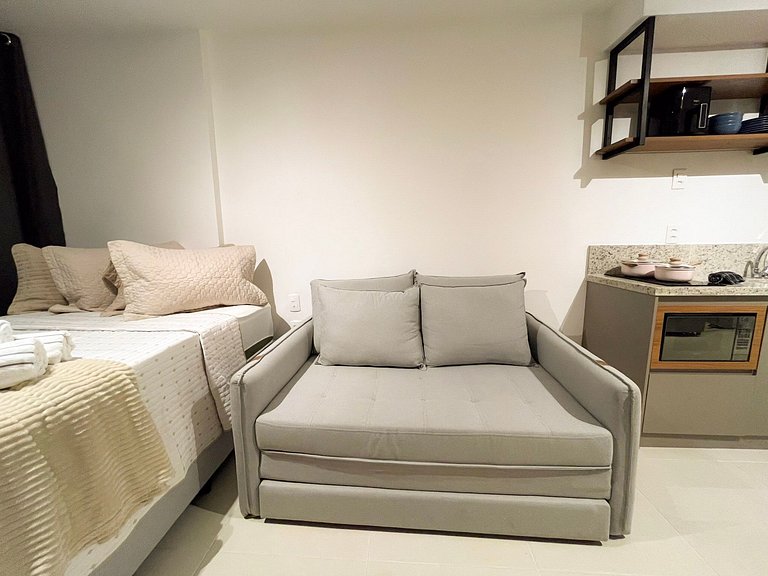 Estúdio com piscina no coração da cidade