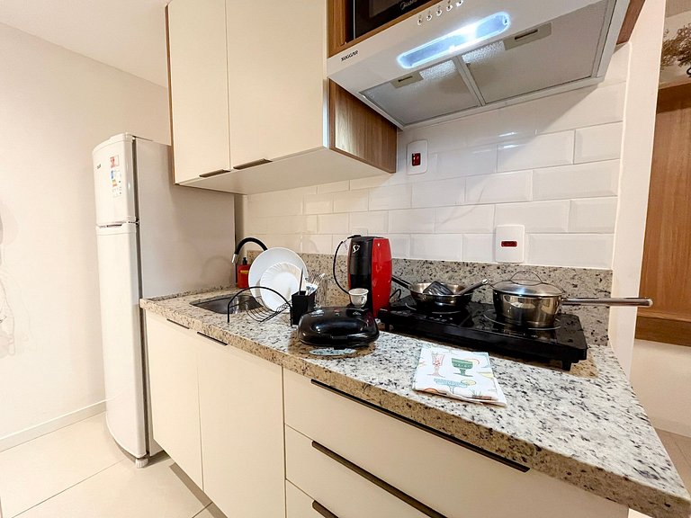 Super Novinho Studio+WiFi+Piscina Aquecida