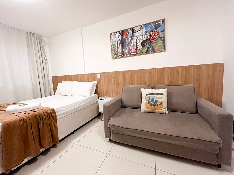 Super Novinho Studio+WiFi+Piscina Aquecida