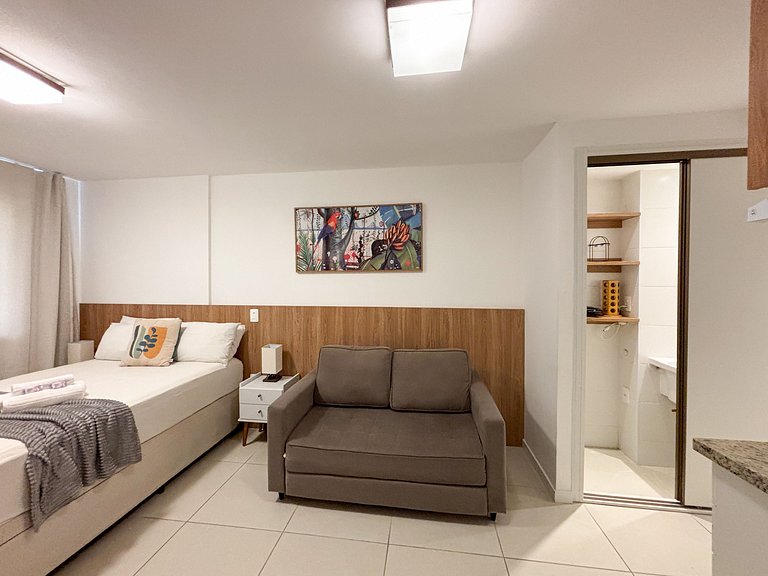 Super Novinho Studio+WiFi+Piscina Aquecida