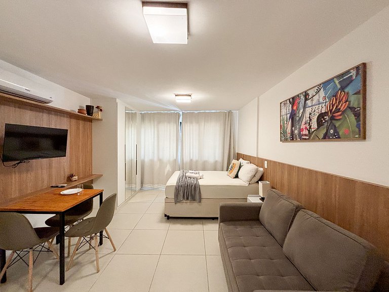 Super Novinho Studio+WiFi+Piscina Aquecida
