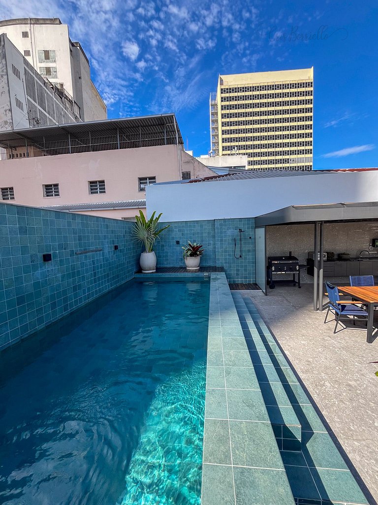 Apartamento com piscina no Centro Histórico Rio