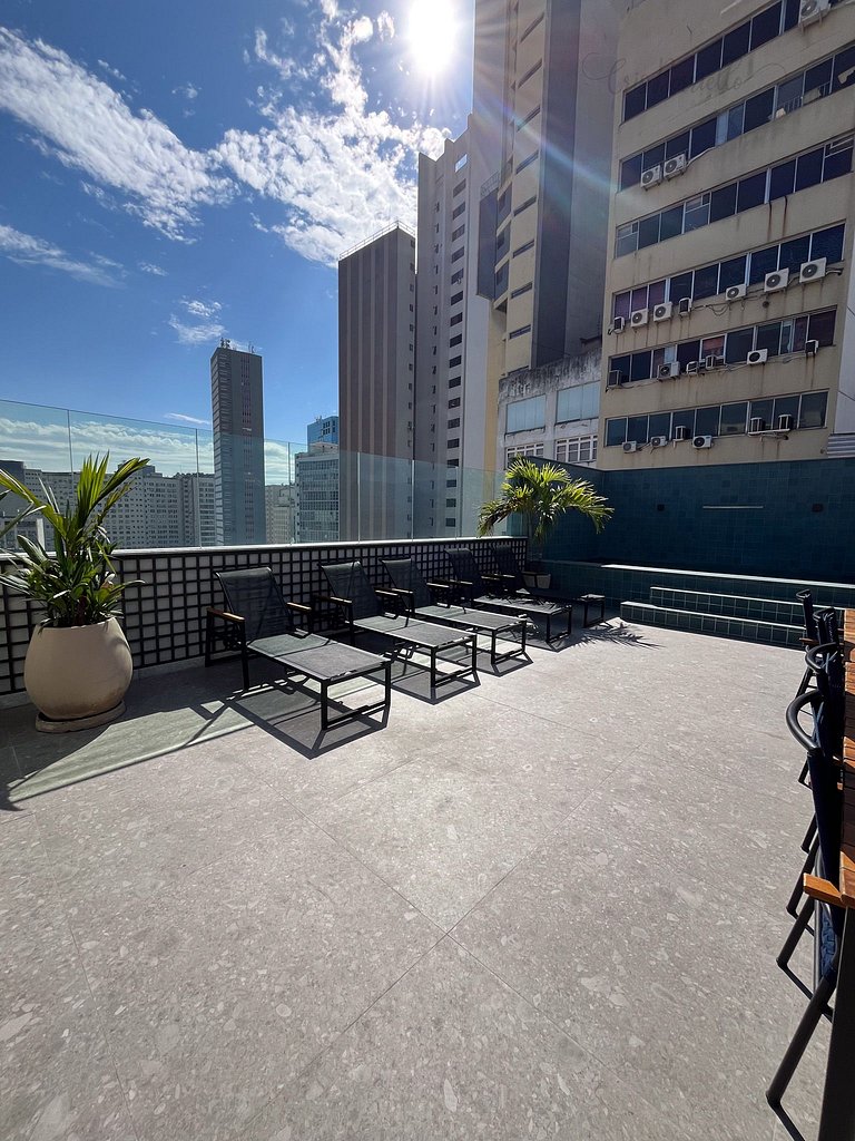 Apartamento com piscina no Centro Histórico Rio